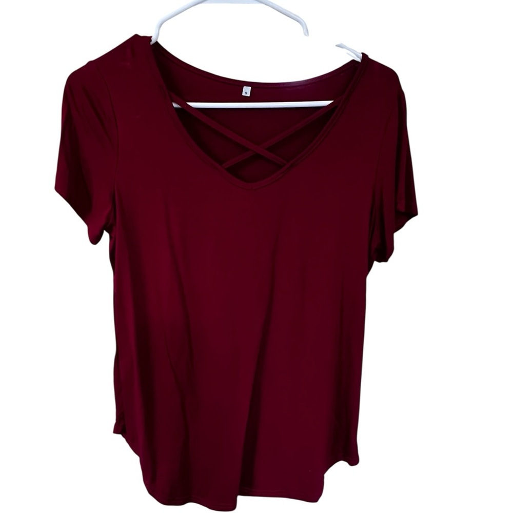 Chic V-Neck Crisscross Top